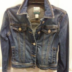OLD NAVY DENIM JACKET - M - SIZE 8  - GIRLS